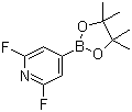 structure of CAS# 1204333-58-3, 2,6-Difluoropyridine-4-boronic acid pinacol ester