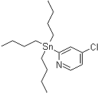 structure of CAS# 1204580-71-1, 4-氯-2-(三丁基锡烷基)吡啶