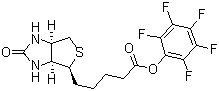 structure of CAS# 120550-35-8, 生物素五氟苯酯