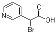 structure of CAS# 1205556-96-2, alpha-溴吡啶-3-乙酸