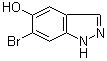 structure of CAS# 1206800-18-1, 6-溴-1H-吲唑-5-醇