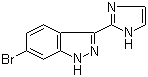 structure of CAS# 1207174-95-5, 6-溴-3-(1H-咪唑-2-基)-1H-吲唑