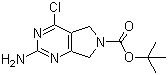 structure of CAS# 1207175-28-7, 2-氨基-4-氯-5,7-二氢-6H-吡咯并[3,4-d]嘧啶-6-羧酸叔丁酯
