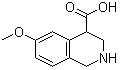 structure of CAS# 1207175-96-9, 1,2,3,4-四氢-6-甲氧基-4-异喹啉羧酸