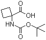 structure of CAS# 120728-10-1, Boc-1-氨基环丁烷羧酸