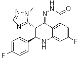 structure of CAS# 1207456-00-5, (8R,9S)-5-氟-8-(4-氟苯基)-2,7,8,9-四氢-9-(1-甲基-1H-1,2,4-三唑-5-基)-3H-吡啶并[4,3,2-de]酞嗪-3-酮