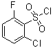 structure of CAS# 1208075-25-5, 2-氯-6-氟苯磺酰氯