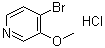 structure of CAS# 1209335-53-4, 4-Bromo-3-methoxypyridine hydrochloride