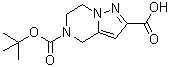 6,7-Dihydropyrazolo[1,5-a]pyrazine-2,5(4H)-dicarboxylic acid 5-(1,1-dimethylethyl) ester molecular structure (CAS 1209492-73-8)