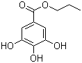 Propyl gallate molecular structure (CAS 121-79-9)