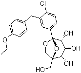 CAS 登录号：1210344-57-2, Ertugliflozin, 1,6-脱水-1-C-[4-氯-3-[(4-乙氧基苯基)甲基]苯基]-5-C-(羟基甲基)-beta-L-艾杜糖