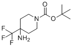 structure of CAS# 1211582-61-4, 叔-丁基4-氨基-4-(三氟甲基)哌啶-1-羧酸酯