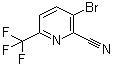 3-Bromo-6-(trifluoromethyl)-2-pyridinecarbonitrile molecular structure (CAS 1211583-96-8)