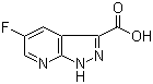 structure of CAS# 1211586-74-1, 5-氟-1H-吡唑并[3,4-b]吡啶-3-羧酸