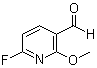 structure of CAS# 1211588-41-8, 6-Fluoro-2-methoxy-3-pyridinecarboxaldehyde