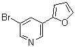 CAS 登录号：1211588-87-2, 3-溴-5-(2-呋喃基)吡啶