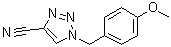 CAS # 1211592-84-5, 1-[(4-Methoxyphenyl)methyl]-1H-1,2,3-triazole-4-carbonitrile