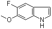 structure of CAS# 1211595-72-0, 5-氟-6-甲氧基-1H-吲哚