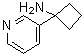structure of CAS# 1212058-02-0, 1-(3-吡啶基)环丁胺