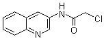 structure of CAS# 121221-07-6, 2-氯-N-3-喹啉基乙酰胺