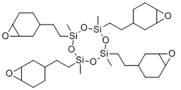 structure of CAS# 121225-98-7, 2,4,6,8-Tetramethyl-2,4,6,8-tetrakis[2-(3,4-epoxycyclohexyl)ethyl]cyclotetrasiloxane