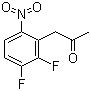 structure of CAS# 121247-16-3, 1-(2,3-二氟-6-硝基苯基)丙-2-酮