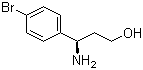 structure of CAS# 1213037-93-4, (3R)-3-氨基-3-(4-溴苯基)丙醇