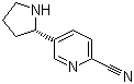 CAS 登录号：1213878-11-5, (S)-5-(吡咯烷-2-基)吡啶-2-甲腈