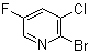 structure of CAS# 1214326-94-9, 2-溴-3-氯-5-氟吡啶