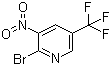 structure of CAS# 1214336-90-9, 2-溴-3-硝基-5-(三氟甲基)吡啶
