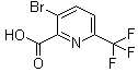 CAS # 1214373-82-6, 3-Bromo-6-(trifluoromethyl)-2-pyridinecarboxylic acid