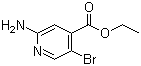 structure of CAS# 1214374-01-2, 2-Amino-5-bromoisonicotinic acid ethyl ester