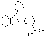 structure of CAS# 1214723-26-8, [3-(1-苯基-1H-苯并咪唑-2-基)苯基]硼酸