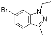 structure of CAS# 1214900-39-6, 6-溴-1-乙基-3-甲基-1H-吲唑