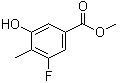 structure of CAS# 1215031-99-4, 3-氟-5-羟基-4-甲基苯甲酸甲酯