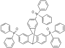 CAS 登录号：1215876-95-1, 1,1',1''-(9,10-二氢-9,10[1',2']-苯桥蒽-2,6,14-三基)三[1,1-二苯基氧膦]
