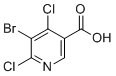structure of CAS# 1216474-94-0, 5-溴-4,6-二氯烟酸