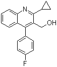 structure of CAS# 121660-11-5, 2-环丙基-4-(4-氟苯基)-3-喹啉甲醇
