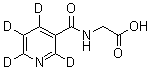 CAS # 1216737-36-8, Nicotinuric acid-d<sub>4</sub>