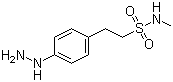 structure of CAS# 121679-30-9, 4-Hydrazino-N-methylbenzeneethanesulfonamide