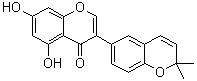 structure of CAS# 121747-89-5, 3-(2,2-二甲基-2H-1-苯并吡喃-6-基)-5,7-二羟基-4H-1-苯并吡喃-4-酮