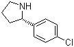 structure of CAS# 1217651-75-6, (S)-2-(4-氯苯基)吡咯烷