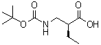 structure of CAS# 1217827-64-9, (2S)-2-[[[叔丁氧羰基]氨基]甲基]丁酸
