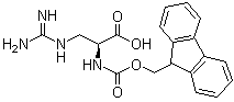 structure of CAS# 1217839-93-4, 3-[(氨基亚胺甲基)氨基]-N-[芴甲氧羰基]-L-丙氨酸