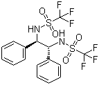 (R,R)-N,N'-双(三氟甲磺酰基)-1,2-二苯基乙二胺分子结构 (CAS 121788-73-6)