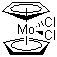 structure of CAS# 12184-22-4, 二氯二茂钼