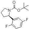 CAS 登录号：1218935-58-0, (R)-2-(2,5-二氟苯基)吡咯烷-1-羧酸叔丁酯