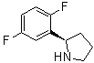 structure of CAS# 1218935-59-1, (R)-2-(2,5-二氟苯基)吡咯烷