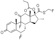 CAS # 1219174-94-3, (6alpha,16alpha,17alpha)-6,9-Difluoro-16-methyl-3,11-dioxo-17-(1-oxopropoxy)-androsta-1,4-diene-17-carbothioic acid S-(fluoromethyl) ester
