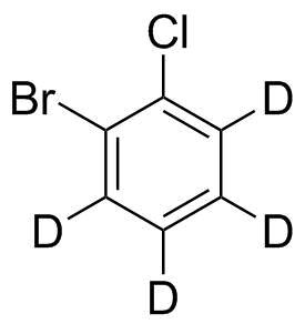 2-Bromochlorobenzene-d4 molecular structure (CAS 1219795-51-3)